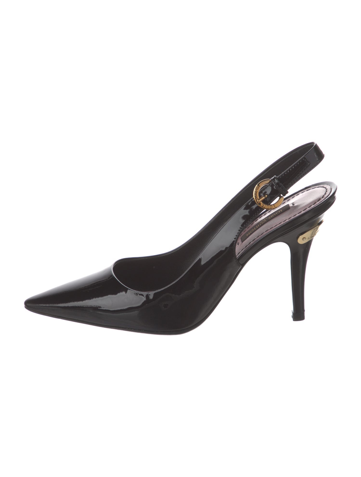 Louis Vuitton Patent Leather Slingback Pumps